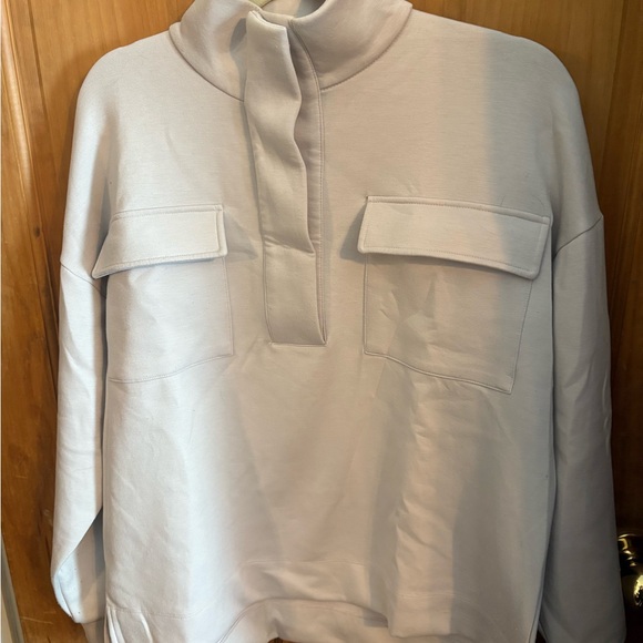 Light Gray Pullover with Front Pockets - Picture 1 of 5